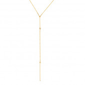 Colier argint placat cu aur galben minimalist DiAmanti Z1318N1_G-DIA